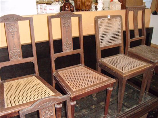 7 cane seat chairs